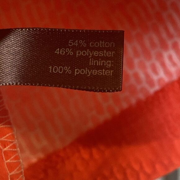 The Limited Coral and White Chevron Aline Dress Size 4 - Picture 7 of 10